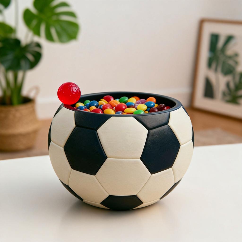 Soccer Ball Snack Platter – Football-Themed Serving Tray, Game Day Party Snack Board