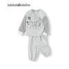 Balabala Kids' Long-Sleeve Faux Two-Piece Set