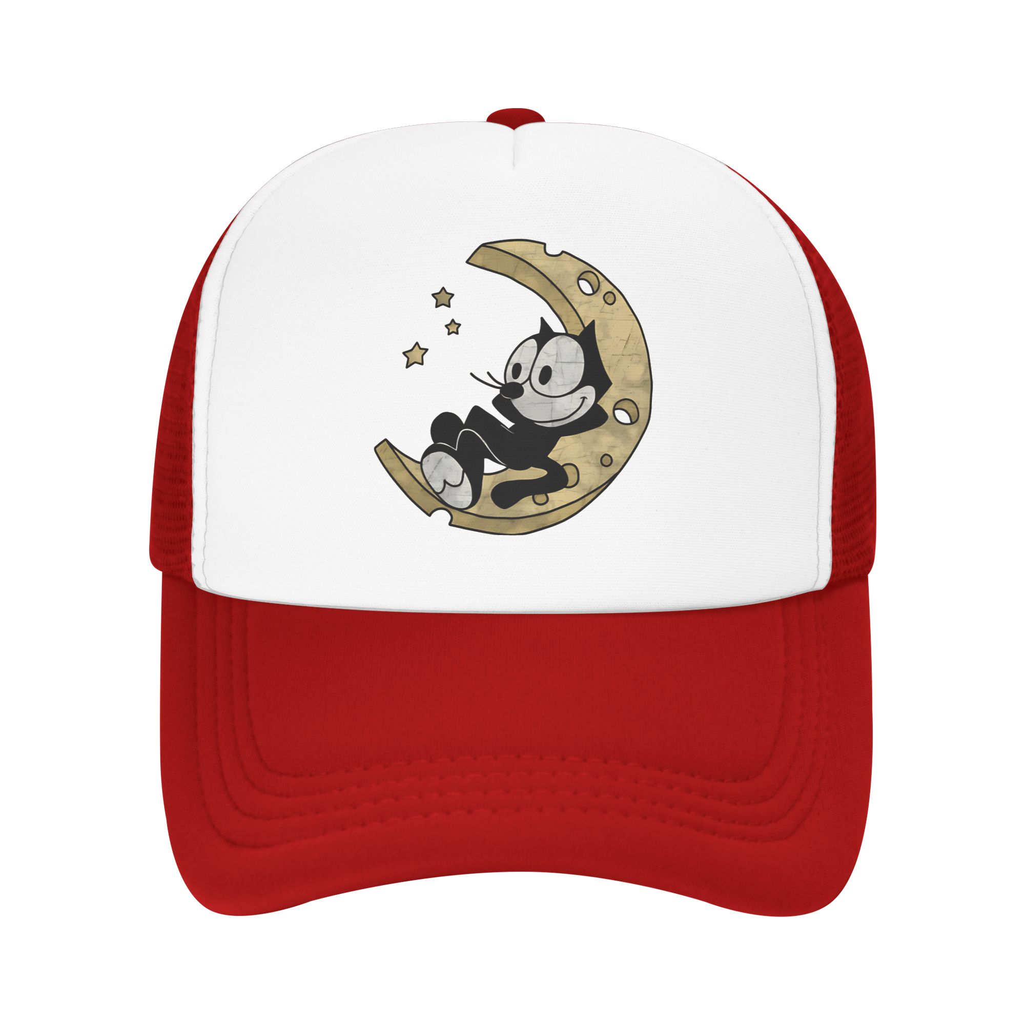 I love Pocoyoed and Friends Trucker Hat Unisex Hat Trucker Worker Cap Sun Hats Breathable Polyester Mesh Baseball Caps Summer One Size