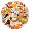 Thanksgiving Holiday Doodle Waterproof Stickers – 50 Sheets for Water Bottles & Computers