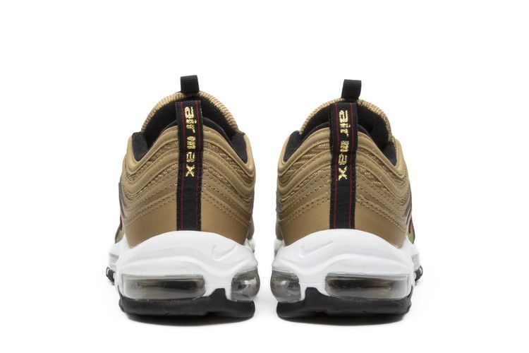 Men's Sneakers Nike Air Max 97 Metallic Gold (2017/2018) Metallic Gold/Varsity Red-White-Back