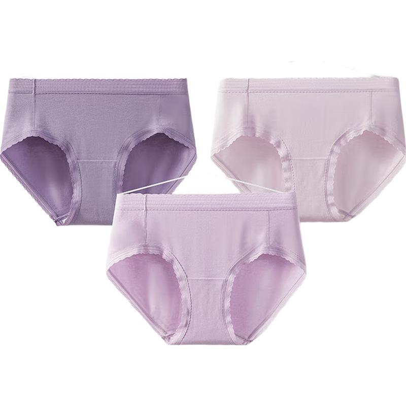 PurCotton Women's Pure Cotton Lace Briefs