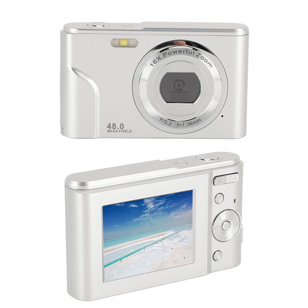 1080P Digital Camera for Kids Adults 48MP   Camera with 16X Digital Zoom 2.4 Inch   Display Compact Point and Shoot Camera Anti Shake