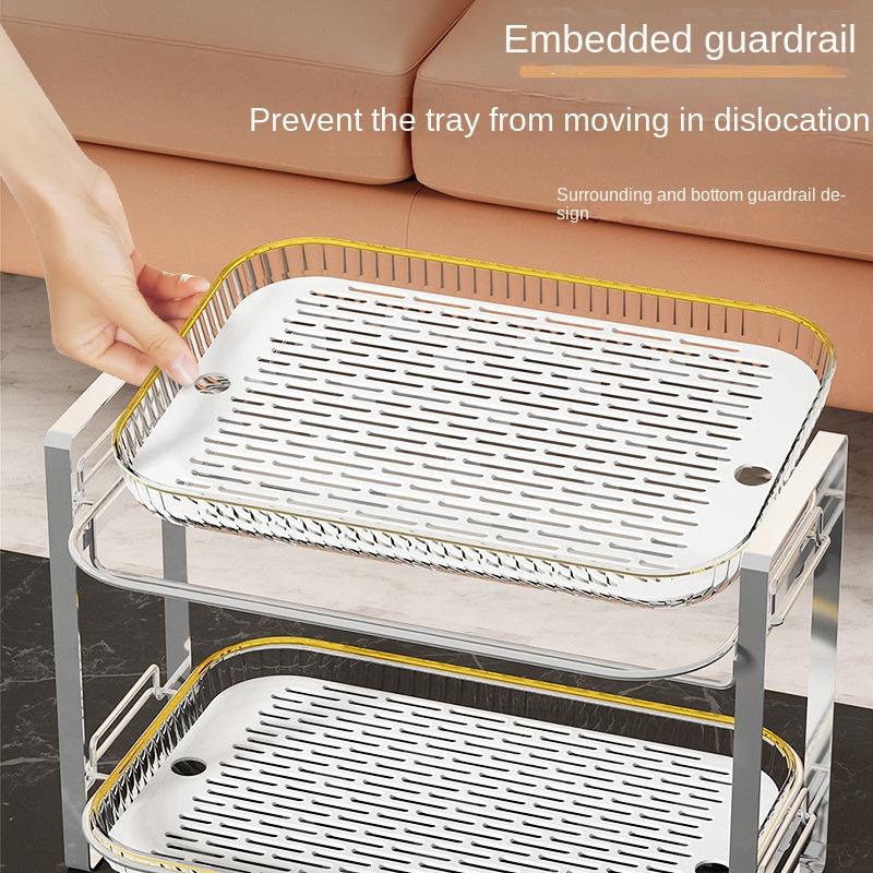 Cup Storage Tray Double Layer Dish Drainer Fruit Kitchen Vegetable Water Drain Racks Washing Drying Rack Organizer