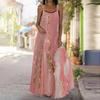 Women's Slip Dress Maxi Long Dress Gilded Fluid Print Stitching Print Dress Spring & Summer Leisure Vacation