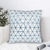 Indigo Geo Triangle Square Pillow Cases Geometric Ink Blue Cushion Covers Zipper Decorative Throw Pillow Case Cover For Home