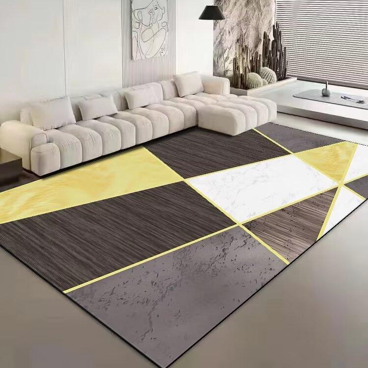 Nordic Geometry Carpets for Living Room Simple Pattern New Home Decoration Rugs Bedroom Cloakroom Decor Rug Anti-slip Mat Tapete