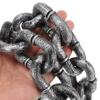Halloween Cosplay Prisoner & Guard Prop, Plastic Simulation Handcuffs Ankle Cuffs with Chain, Role Play Performance Decor