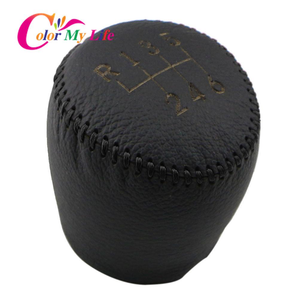 5 6-Gang-Schaltmanschetten aus Leder in Schwarz für Chevrolet Cruze Limousine Schrägheck 2009–2014. Schaltknaufabdeckung