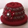 Old Man Hat Female Grandma Winter Wool Hat Fleece Thickened Winter Mother Knitted Hat Old Lady Thermos Hat