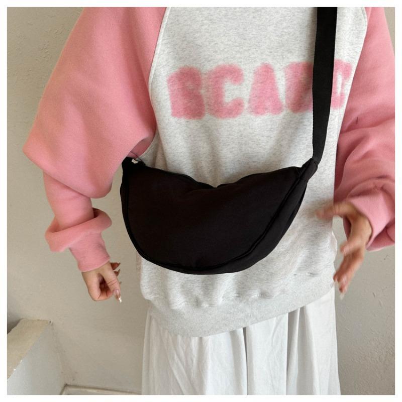 Dumpling Bag Women's Bag Oblique Span Bag New Shoulder Bag Simple Bag Nylon Cloth
