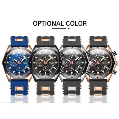 Neu Uhr Männer Luxus Marke Große Zifferblatt Uhren Männer Wasserdicht Quarz Armbanduhr Sport Chronograph