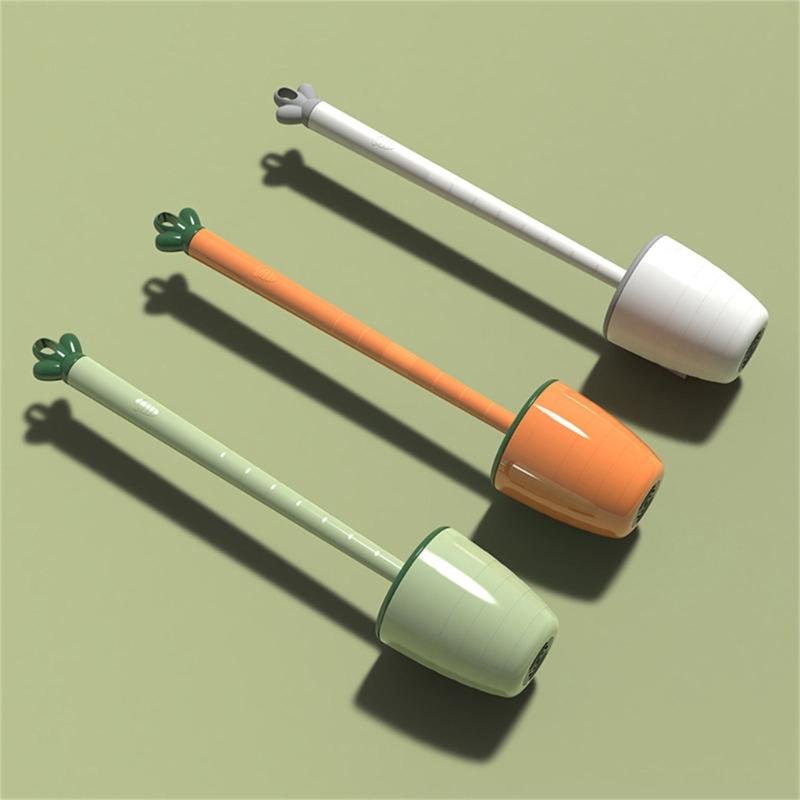 Toilet Brush Lavatory Brush Carrot Toilet Brush Holder Set No Drill Innovative Durable Bathroom Cleaning Brush