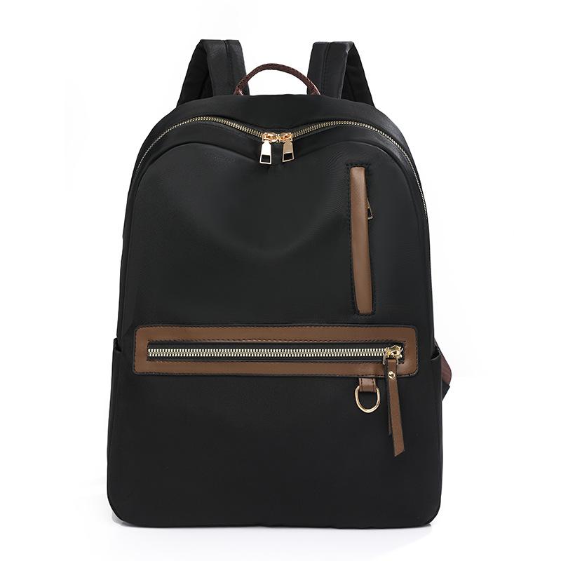 

Нейлоновый рюкзак женский легкий рюкзак большой вместимости дорожная сумка чёрный