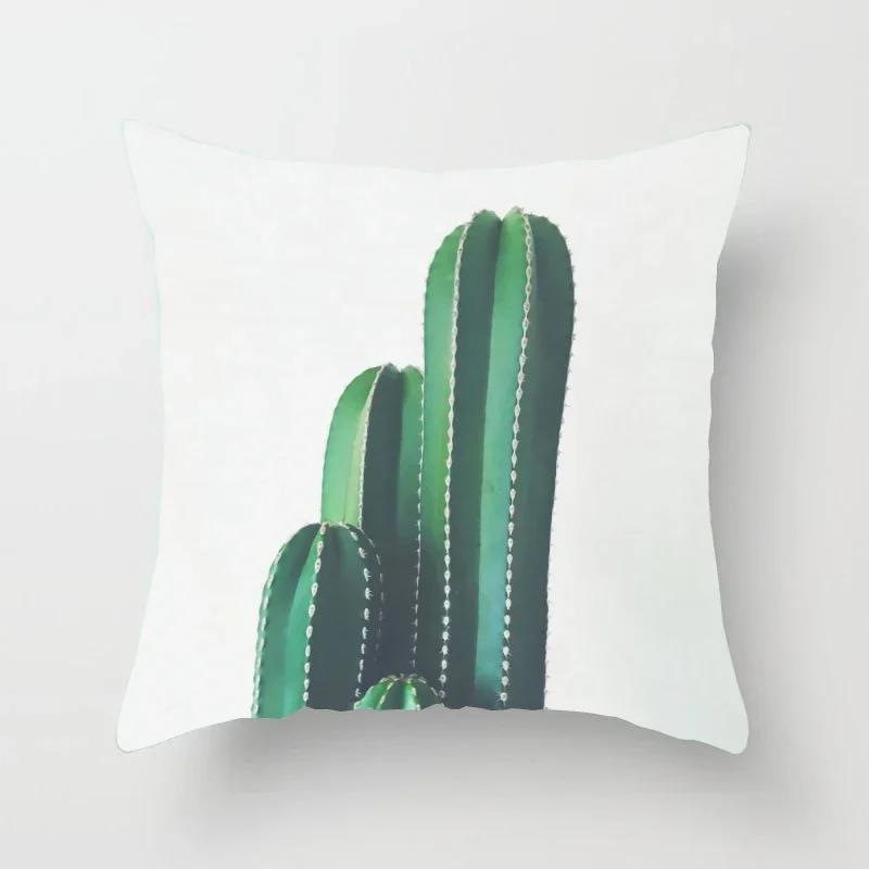 The Square Cushion Of The Cactus Pattern Is Used For Office Chairs For Home Decoration Simple Pillow Case Pillows Decor Home