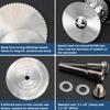 9Pcs HSS Circular Saw Blade Rotary Tool For Metal Cutter Power Tool Set Wood Cutting Discs Drill Mandrel Cutoff