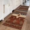 Tappeto Runner da Corridoio Vintage Boemo Tappetino con Motivo Geometrico Decorazione per la Casa Tappeti per Pavimento per Soggiorno Cucina Ingresso