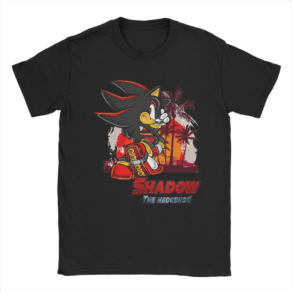 S-Shadows Cool H-Hedgehoged T Shirts Men Cotton Vintage T-Shirt Round Neck  Tees Short Sleeve Clothing Printing