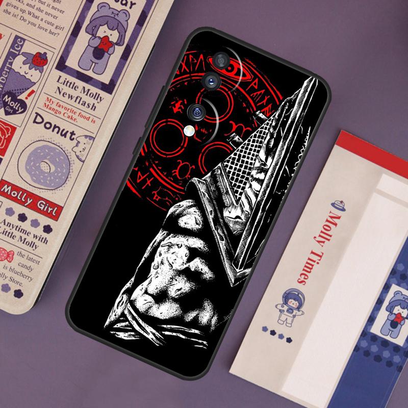 

Чехол для игры в жанре хоррор Silent Hill для Honor 200 50 70 90 Lite X9b X9a X8b X8a X8 X9 X9c Honor Magic 7 Lite 6 5 Pro Honor Magic5 Lite