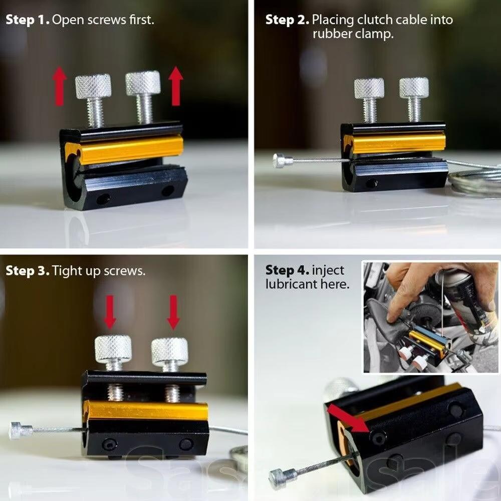 ATV Gaszug Kupplungszug Bremszug Werkzeug Schmierdraht Öler Bremse Motorrad Aluminium Seil Schmierwerkzeug Motorrad Bremsen Teil