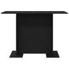 Dining Table Black Oak Look 110 X 60 X 75 Cm Wood Based Material