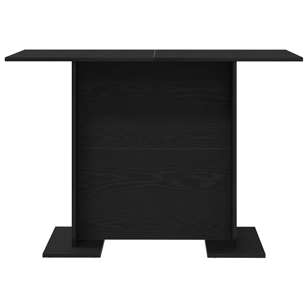Dining Table Black Oak Look 110 X 60 X 75 Cm Wood Based Material