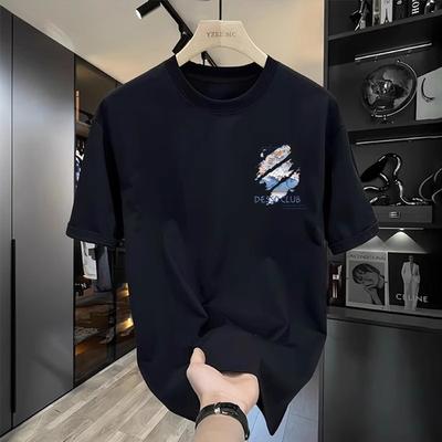 Summer Men Women Round Neck Short Sleeve Print T Shirt Breathable Sport Tops