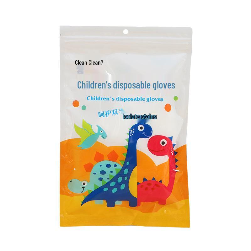 Children's Disposable Food-Grade PE Gloves for Crafts & Painting