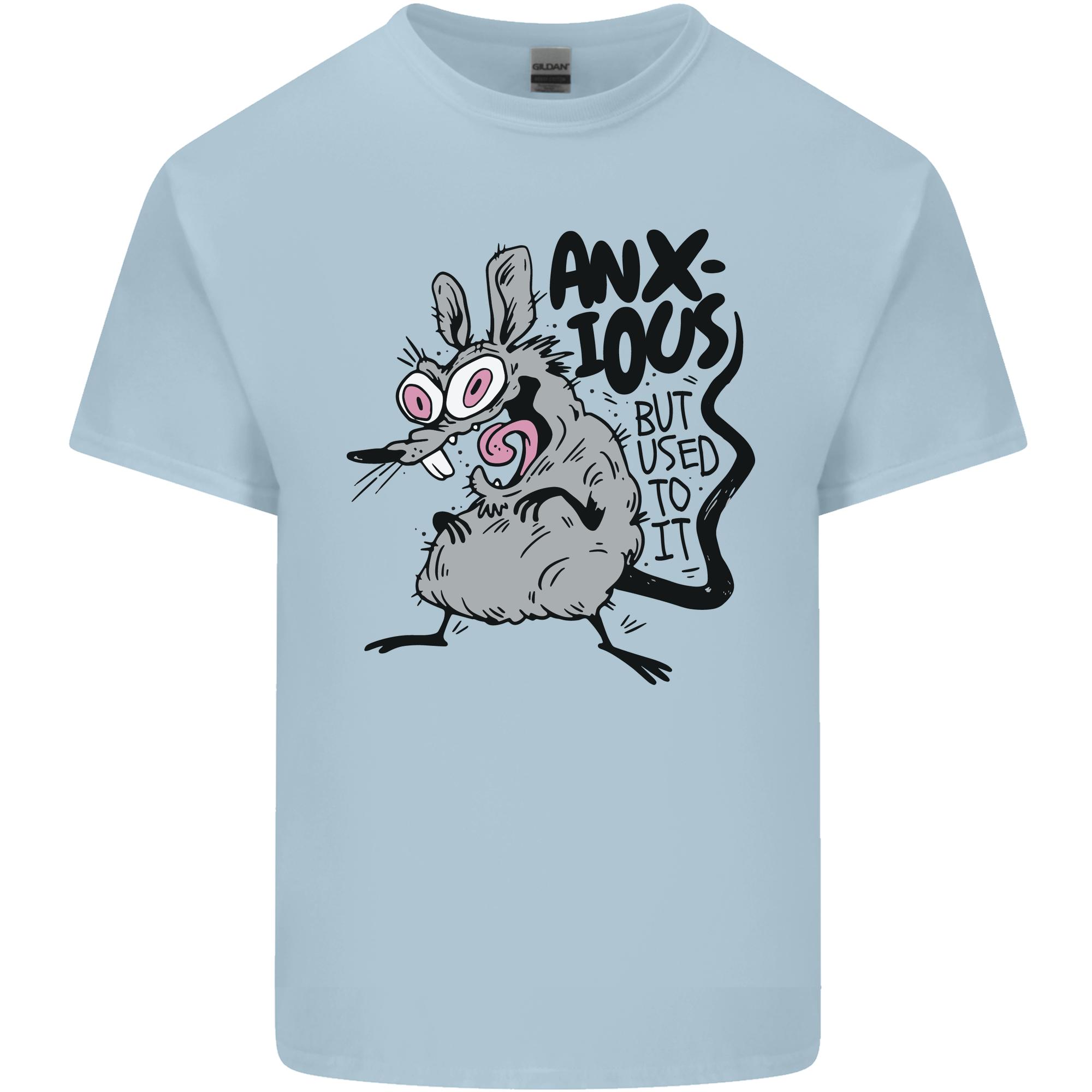 Funny Anxious Rat Anxiety Unisexs Light Cotton TShirt S