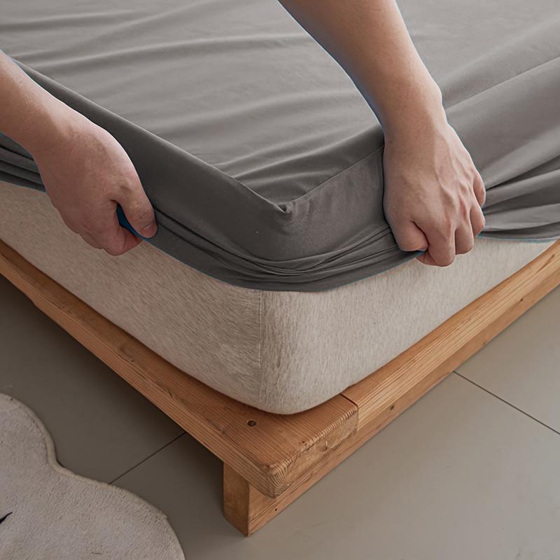 3pc Waterproof Bed Sheet and Pillowcase Set3Pieces(1Fitted Sheet+2Pillowcase),Non-Slip Deep Pocket Bed Sheet,Waterproof Mattress Cover