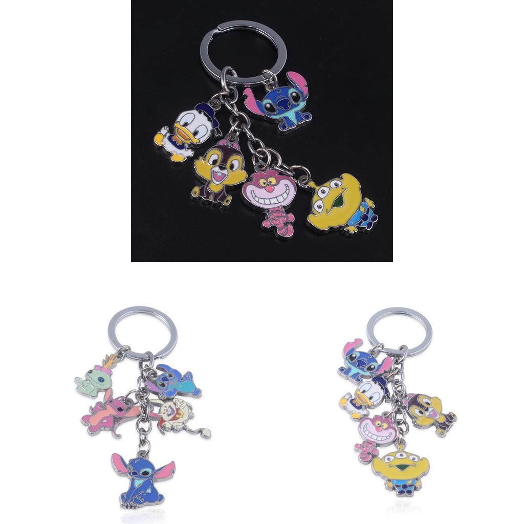 Stitch Anime Keychain Metal Pendant Cartoon Character Gift For Collectors