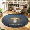 Round Rug Custom NameLazio FC Pattern Non Slip Carpet Home Floor Decor