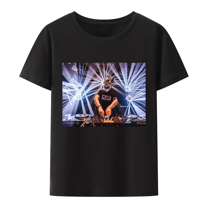 BenberFashion Unisex Heren Cartoon Unisex T-shirts Minimal Techno Muziek Humor Comfortabel Ronde Hals Korte Mouw DJ BORIS BREJCHA T-shirt 4XL