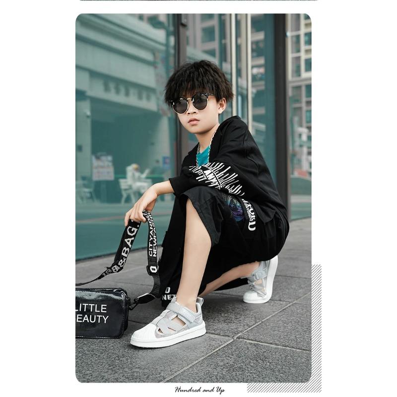 Children Casual Shoes Boys Summer Sport Breathable Mesh Footwear Kids Fashion Chunky Sneakers