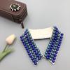 Beading Fake Collar Women Elegant Diamond Detachable Collars for Women False Shawl Shoulder Wrap Lapel False Collars Woman Tie