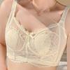 Cream Lace Minimizer Bra with Adjustable Straps