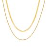 Double Layer Titanium Steel Gold Snake Bone Light Luxury Versatile Clavicle Necklace