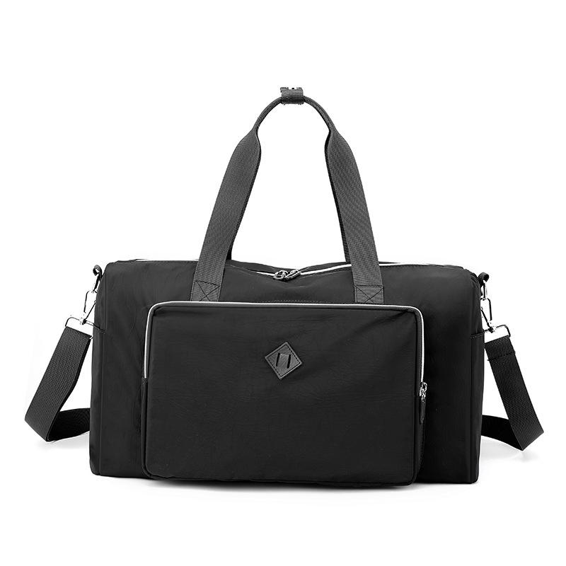

Women s large-capacity travel bag outdoor leisure water-proof nylon backpack men s travel shoulder bag чорний