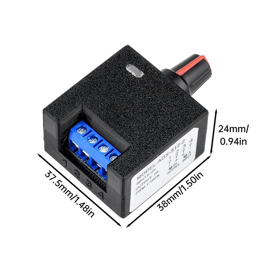 DC 5-12V 2A PWM Speed Controller Computer Violent Fan Motor Modification DIY Water Cooling Radiator Speed Controller Module