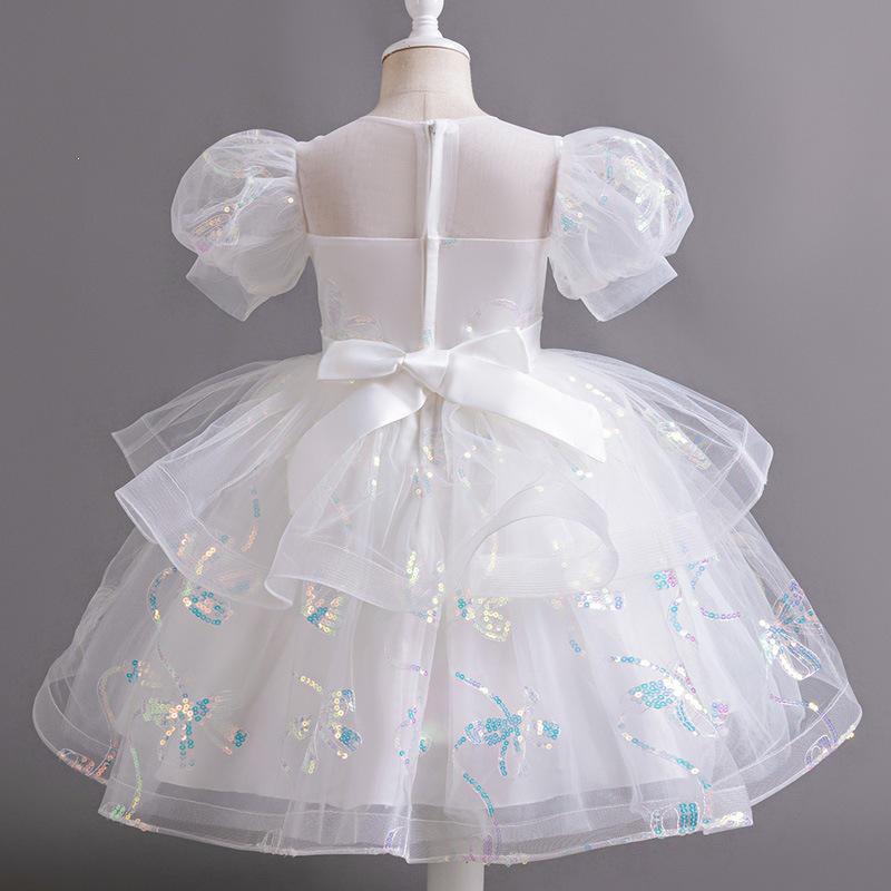 Children’s Puffy Skirt Flower Dress – Princess Costume for Weddings & Birthdays