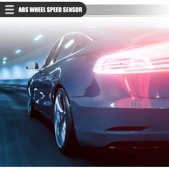 Motoforti Front Right ABS Sensor, Wheel Speed Sensor, for Kia Sportage 2.0L L4 2011-2016, Plastic, 95671-3W300, Black