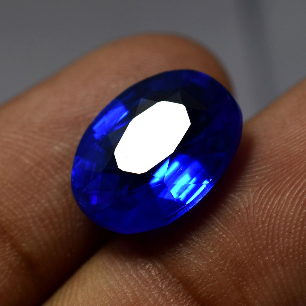 Natural Blue Sapphire Loose Gemstone Most Demandable 10.15 Ct Oval Cut September Birthday Birthstone