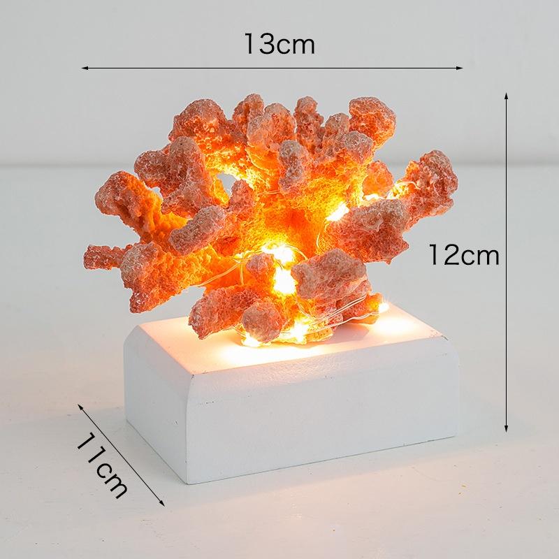 

Имитация кораллового украшения из смолы, украшение для стола, гостиной, аксессуары для дома, украшение из смолы оранжевый