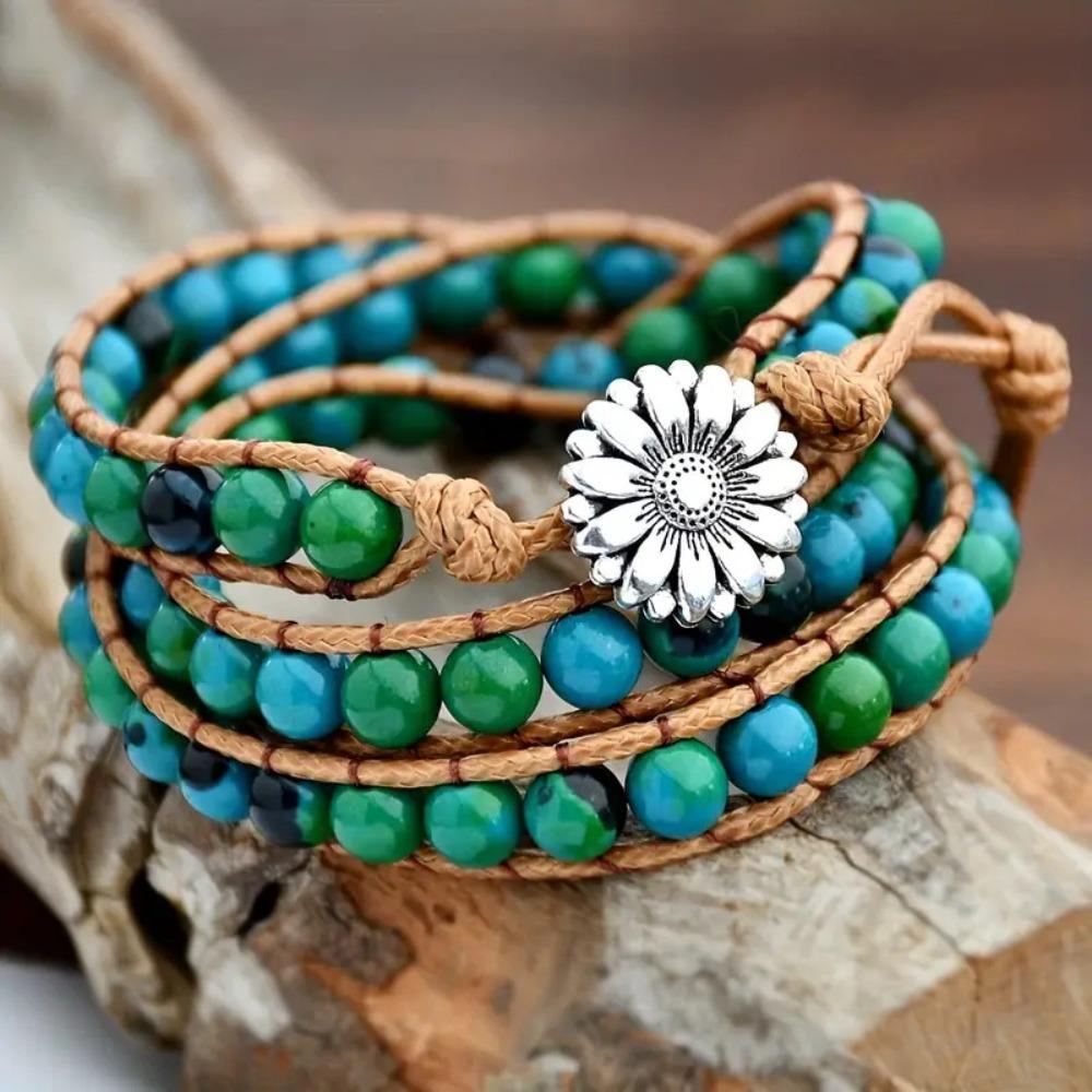 Bohemian Beaded Multi-layer Winding Bracelet Women's Retro Ethnic Style Woven Bracelet Bracelet Jewelry