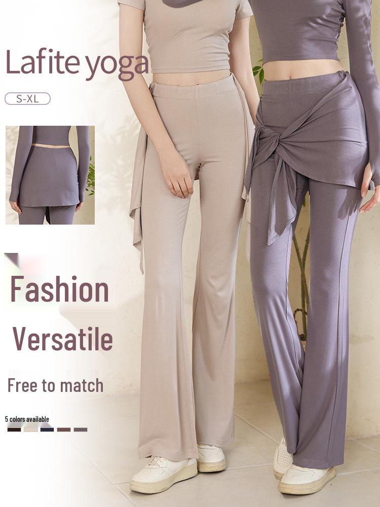 2025 Herbst/Winter Damen High Waist Gerade Bein Yoga Hose - Locker, Lässig, Schlankmachende Passform für Fitness und Sport.