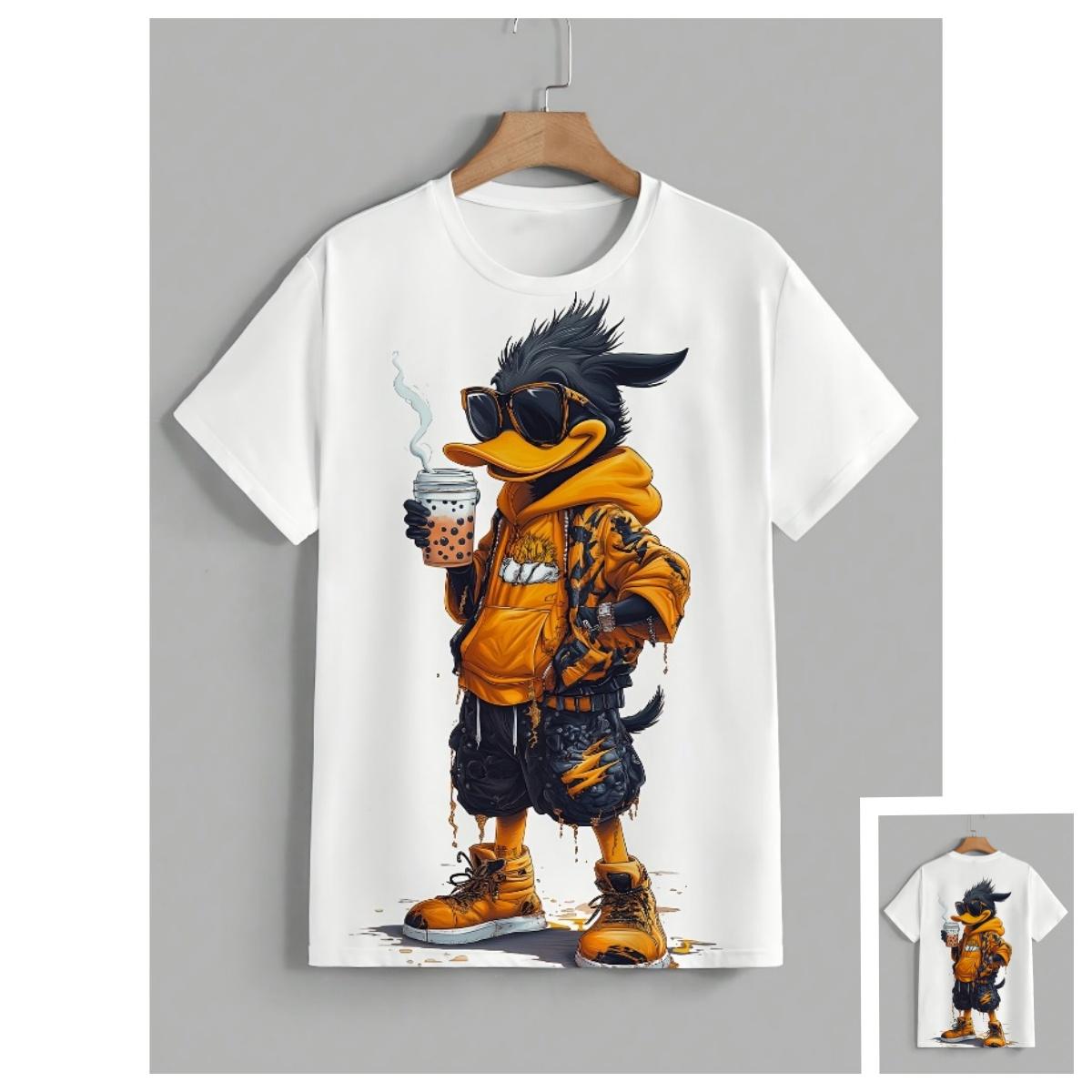 

Повседневная футболка с коротким рукавом, модная, оверсайз, с 3D-принтом, для мужчин, удобная, летняя, с круглым вырезом S