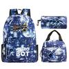 Game Astro bot peripheral printing fashion primary and secondary school students schoolbag three-piece set multi-function large capacity
