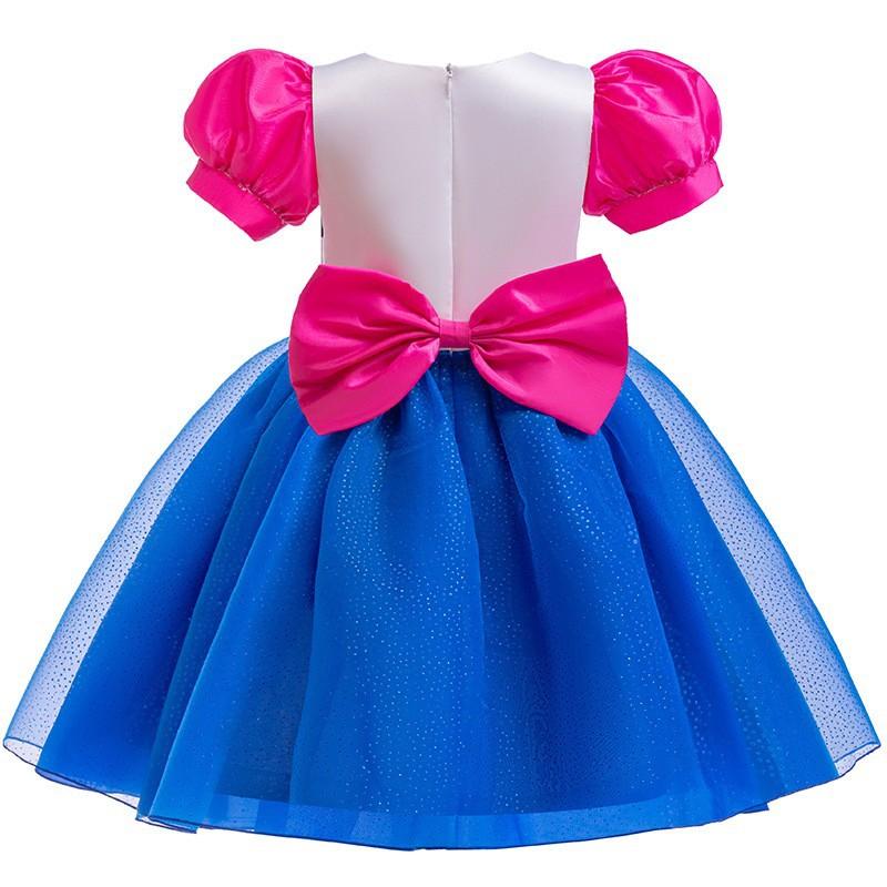 Bambole Gabby Travestimento Casa delle Bambole Cartone Animato Gioco di Ruolo Set da 2 Pezzi Vestiti in Tulle a Righe Gioco per Bambini Tema Festa Abito
