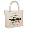 Beach Bag - PLANETEE - Insulated Bag of a Beloved Comedian - Cotton - Printed In France - Large Capacity