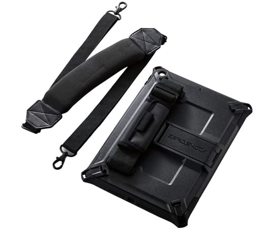 Elecom ZEROSHOCK Full Protection Case for iPad 9th/8th/7th Generation, Shockproof, with Shoulder Strap, Black, TB-A21RHVBK